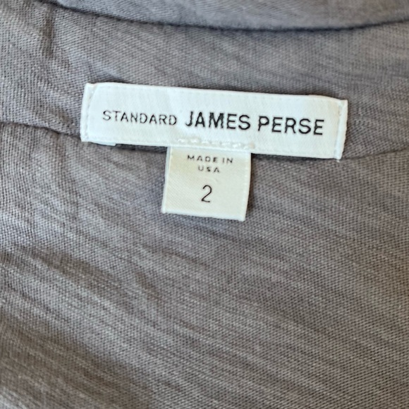 James Perse Light Grey Oversized button Down - Picture 4 of 6